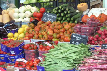 Gemüsemarkt in Meran