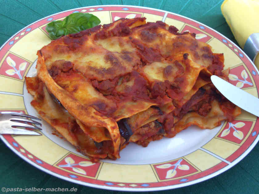 Lasagne mit Auberginen