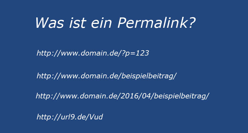 Permalink Beispiele