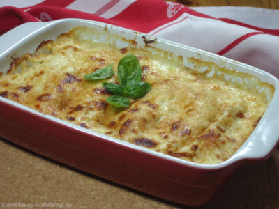 Cannelloni frisch aus dem Ofen