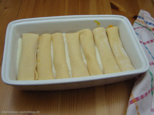 Cannelloni vor dem Backen