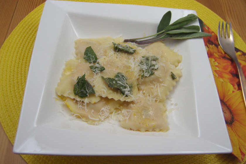 Ravioli mit Kürbisfüllung