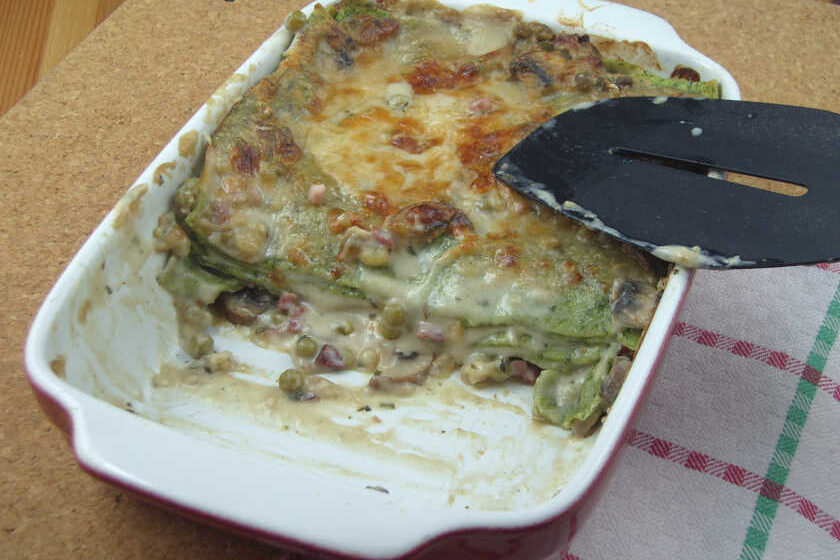 Grüne Lasagne